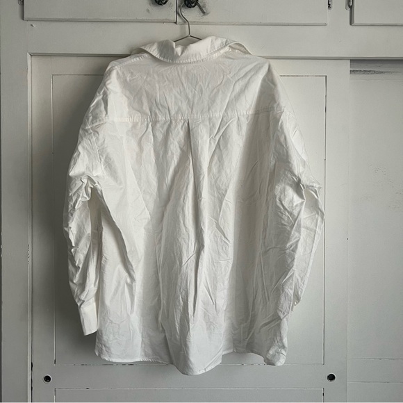DISSH Rhea Oversized Cotton Shirt - White - Picture 5 of 6